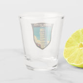 タワーオブピサイタリア旅行アートヴィンテージ ショットグラス (裏面)