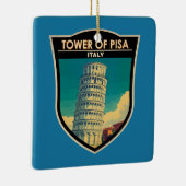 タワーオブピサイタリア旅行アートヴィンテージ セラミックオーナメント (右)