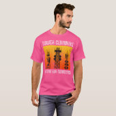 タワークライマー保ズYou Connected Cell Mast Cli Tシャツ (正面フル)