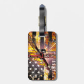 タワークレーンの操作者旗 ラゲッジタグ (裏面縦)