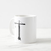タワークレーンのgrue コーヒーマグカップ (正面左)