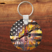 タワークレーン操作旗 キーホルダー (正面)