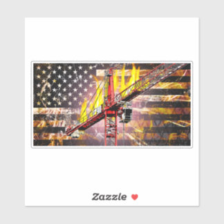 タワークレーン操作旗 シール