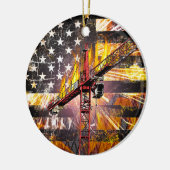 タワークレーン操作旗 セラミックオーナメント (左)