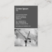 タワークレーン- 70pc灰色 名刺 (裏面)