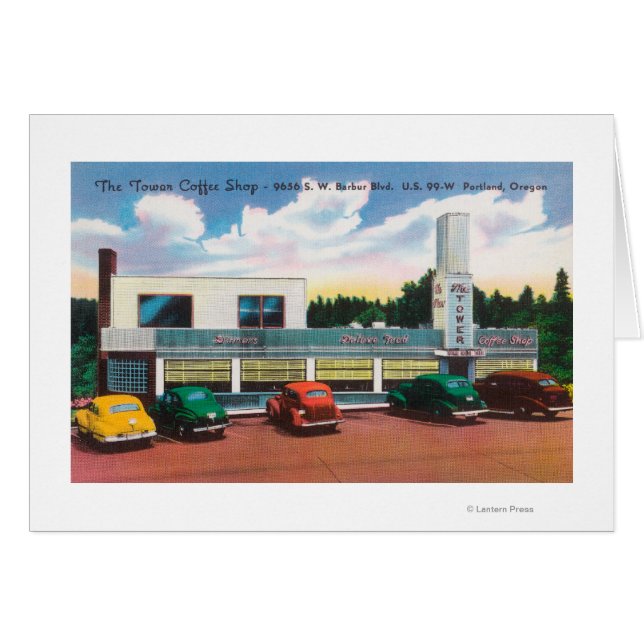 タワーコーヒーショップの外観 (正面横)