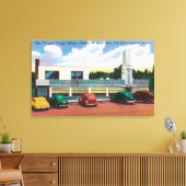 タワーコーヒーショップの外観 キャンバスプリント (インサイチュ (リビング))