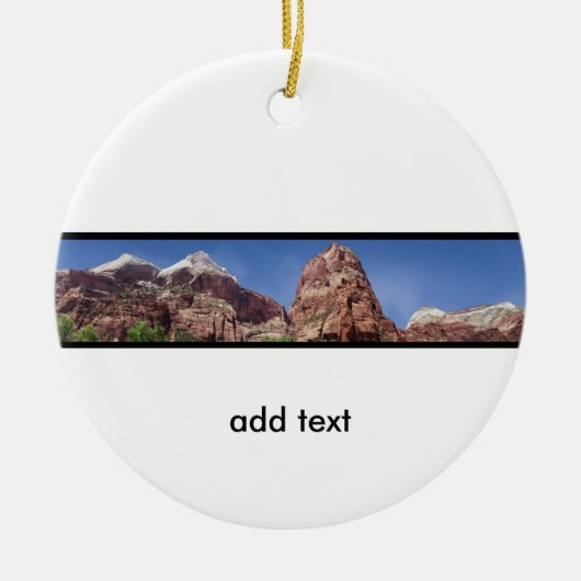 タワーズオブザヴァージンパノラミック セラミックオーナメント (正面)