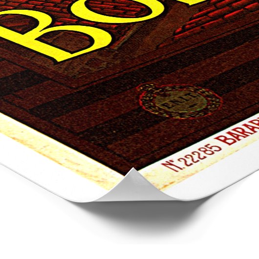 タワーズオブボローニャイタリアヴィンテージ ポスター (角)