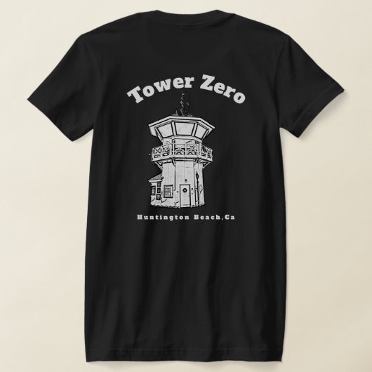 タワーゼロTシャツ(女性用) Tシャツ (レイダウン裏面)