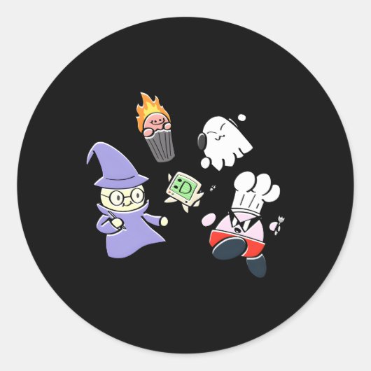 タワーヒーローズがチームアップ ラウンドシール (正面)