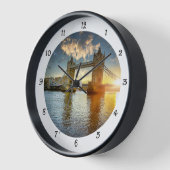 タワーブリッジアットサンセット 壁時計 (傾斜)