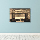 タワーブリッジキャンバス印刷 キャンバスプリント (インサイチュ (ウッドフロア))