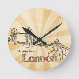 タワーブリッジロンドンウォールクロック ラウンド壁時計
