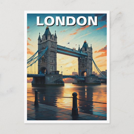 タワーブリッジロンドン統一されたキングダムトラベル ポストカード (正面)