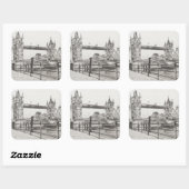 タワーブリッジロンドン2006 スクエアシール (シート)