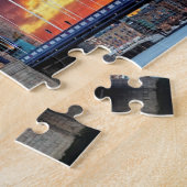 タワーブリッジロンドン。ジグソーパズル ジグソーパズル (側面)