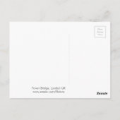 タワーブリッジロンドンUKポストカード ポストカード (裏面)