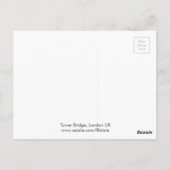 タワーブリッジロンドンUKヴィンテージポストカード ポストカード (裏面)