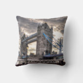 タワーブリッジ&ザシャード，ロンドン，イギリス クッション (裏面)
