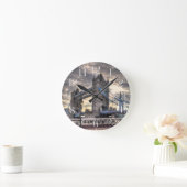 タワーブリッジ&ザシャード,ロンドン,イギリス ラウンド壁時計 (ホーム)