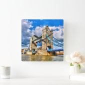 タワーブリッジ スクエア壁時計 (ホーム)