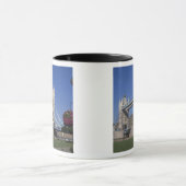 タワーブリッジ、リバーテムズ、ロンドン、英国 マグカップ (中央)