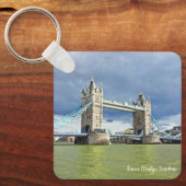 タワーブリッジ、ロンドン風景写真 キーホルダー (正面)