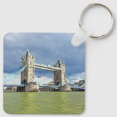 タワーブリッジ、ロンドン風景写真 キーホルダー (裏面)