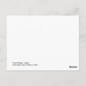 タワーブリッジ(ロンドン) ポストカード (裏面)