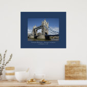 タワーブリッジ，ロンドン，英国 ポスター (キッチン)