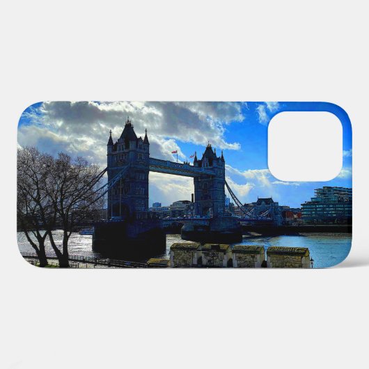 タワーブリッジ，ロンドン#1 iPhone 12 Proケース Case-Mate iPhoneケース (裏面 (横))