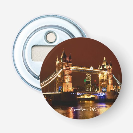 タワーブリッジ、英国、ロンドンアットナイト(英国) 栓抜き (正面)