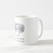 タワーラットトリビュートドッグラベル コーヒーマグカップ (正面右)