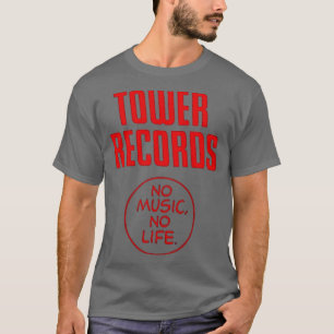 タワーレコードNo音楽Noライフレコード Tシャツ