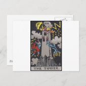 タワー型タロットカード画像 ポストカード (正面/裏面)