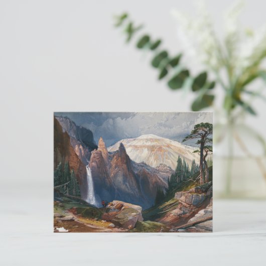 タワー秋とサルファーマウンテン、イエローストーン ポストカード (スタンド正面)