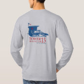 タワー15のビーチクラブ長い袖 Tシャツ (裏面)