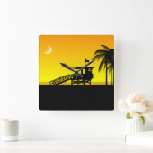 タワー41のWalllの時計(黄色) スクエア壁時計 (ホーム)