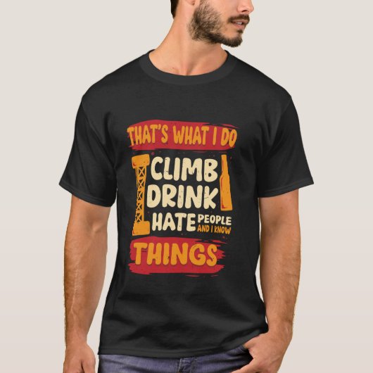 タワー クライマー 産業用クライマー Tシャツ (正面)