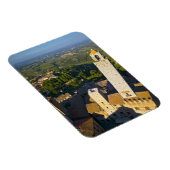 タワー、サンギミニャーノ、シエナ、トスカーナからの眺め マグネット (右側)