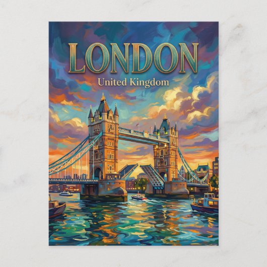 タワー・ブリッジ（イギリス） ポストカード (正面)