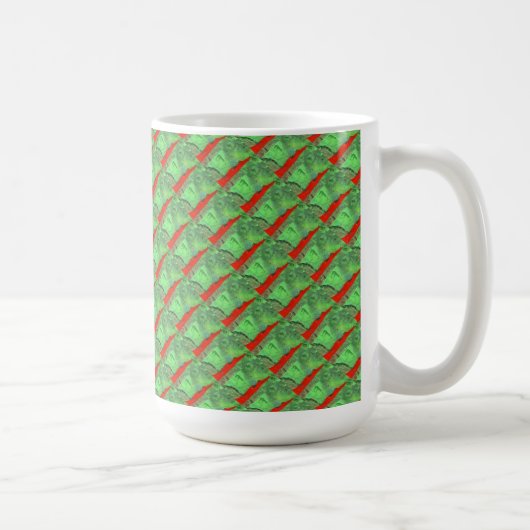 "タワー#1タイル"抽象デザインマグカップ コーヒーマグカップ (右)
