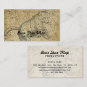 タンくまの星図の星座のおおぐま座 名刺 (正面/裏面)