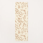 タンとクリームの流れ ヨガマット (正面)