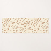 タンとクリームの流れ ヨガマット (正面(横))