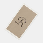 タンとブラウンのモノグラム入りミニマル ニュートラルカラー (コーナー)