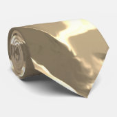 タンとブラウンの波デザイン ネクタイ (ロール)