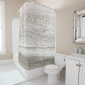 タンとブラウンの素朴木柄シャワーカーテン シャワーカーテン (インサイチュ)