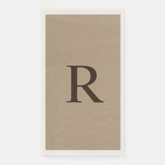 タンとブラウンモノグラムのミニマリスト中立 (正面)